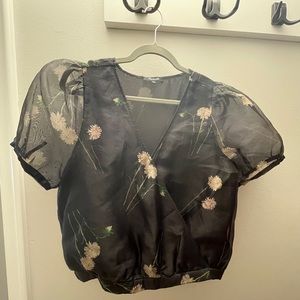 Madewell wrap blouse size M